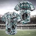NFL Philadelphia Eagles Baseball Jersey Flower Skeleton And Flowers