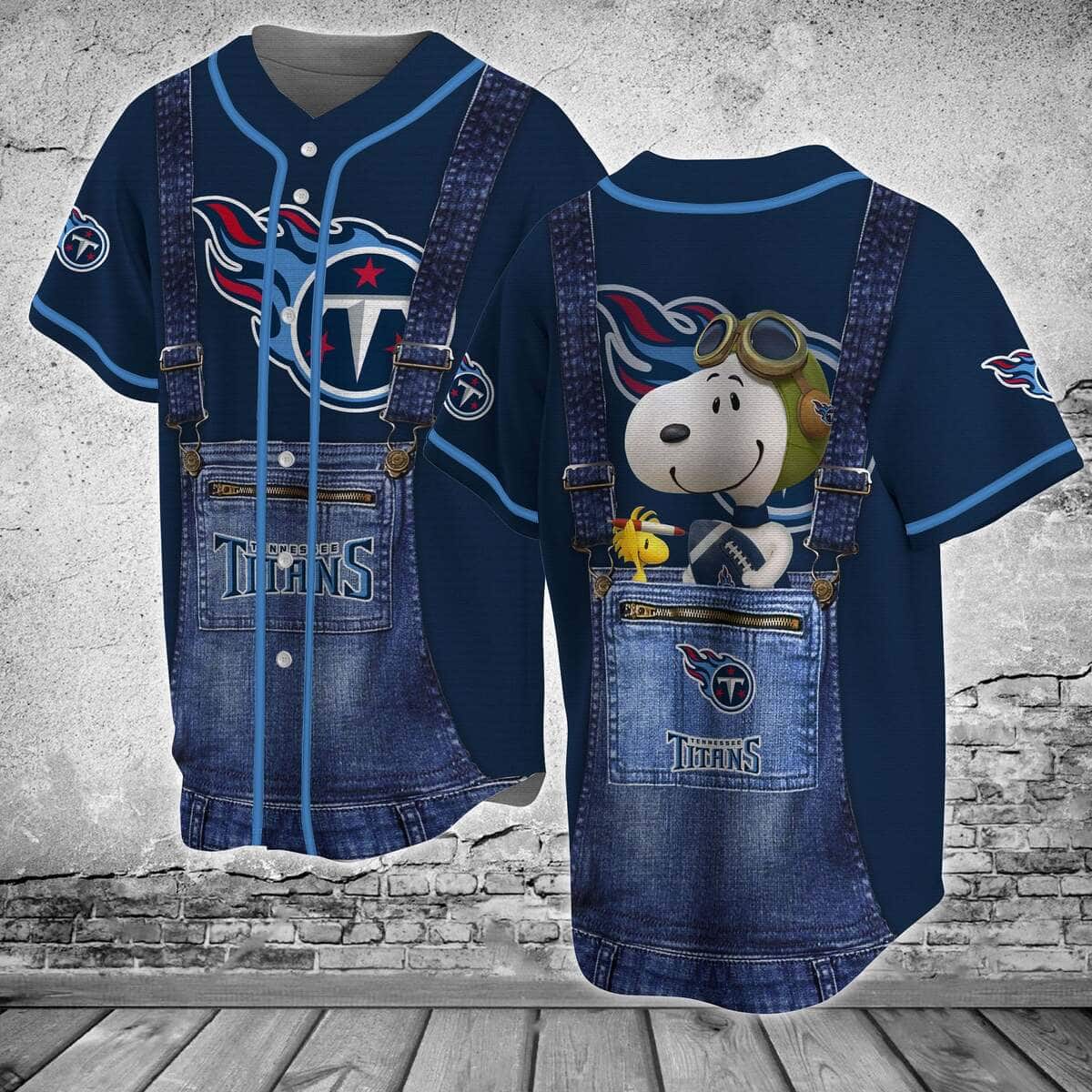 NFL Tennessee Titans Baseball Jersey Gift For Football Fans NFL Tennessee Titans Baseball Jersey Gift For Football Fans