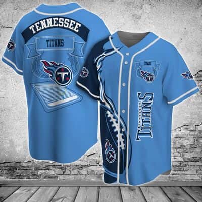 NFL Tennessee Titans Baseball Jersey Gift For Football Players NFL Tennessee Titans Baseball Jersey Gift For Football Players