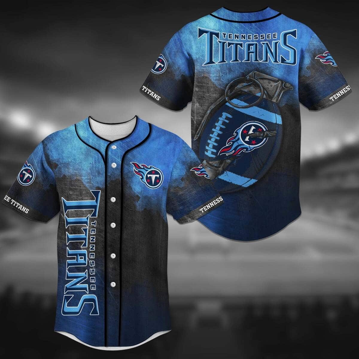 NFL Tennessee Titans Baseball Jersey Football Gift For Players NFL Tennessee Titans Baseball Jersey Football Gift For Players