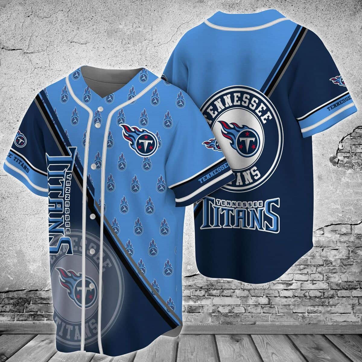 NFL Tennessee Titans Baseball Jersey Gift For Him NFL Tennessee Titans Baseball Jersey Gift For Him