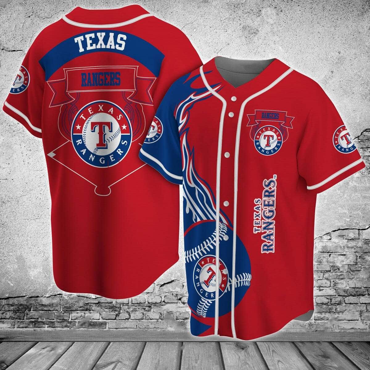 MLB Texas Rangers Baseball Jersey Gift For MLB Fans MLB Texas Rangers Baseball Jersey Gift For MLB Fans