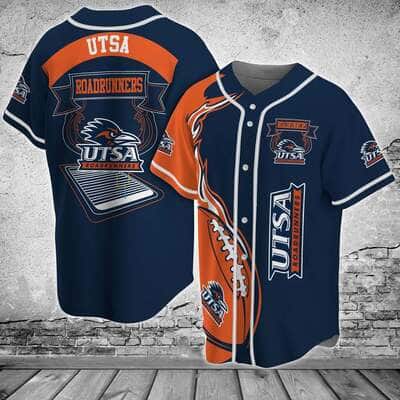 Classic NFL UTSA Roadrunners Baseball Jersey Gift For Football Fans Classic NFL UTSA Roadrunners Baseball Jersey Gift For Football Fans