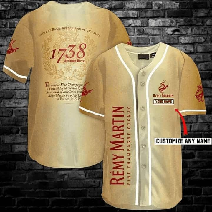 Remy Martin Baseball Jersey Gift For Friends Custom Name Remy Martin Baseball Jersey Gift For Friends Custom Name