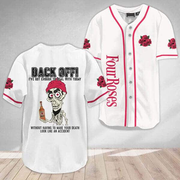 Achmed Back Off With Four Roses Bourbon Baseball Jersey Gift For Him Achmed Back Off With Four Roses Bourbon Baseball Jersey Gift For Him
