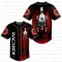 Skull With Bacardi Rum Baseball Jersey Gift For Him Skull With Bacardi Rum Baseball Jersey Gift For Him