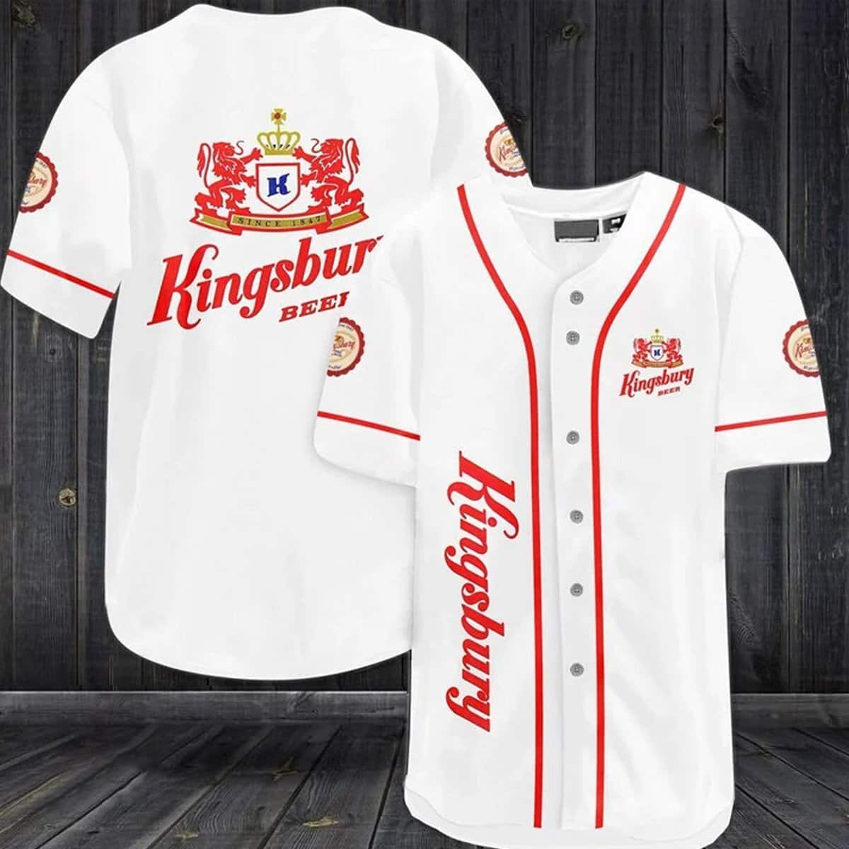 Kingsbury Beer Baseball Jersey Gift For Him Kingsbury Beer Baseball Jersey Gift For Him