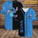 Cool Stitch Baseball Jersey Gift For Disney Lovers Custom Name