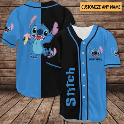 Cool Stitch Baseball Jersey Gift For Disney Lovers Custom Name