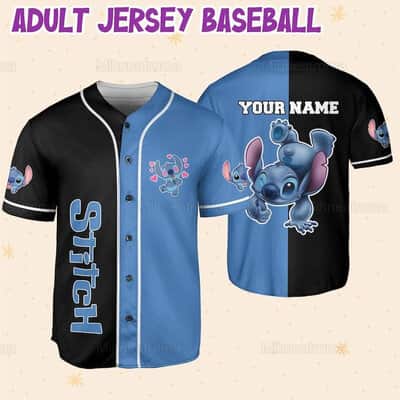 Disney Stitch Baseball Jersey Custom Name Gift For Friends