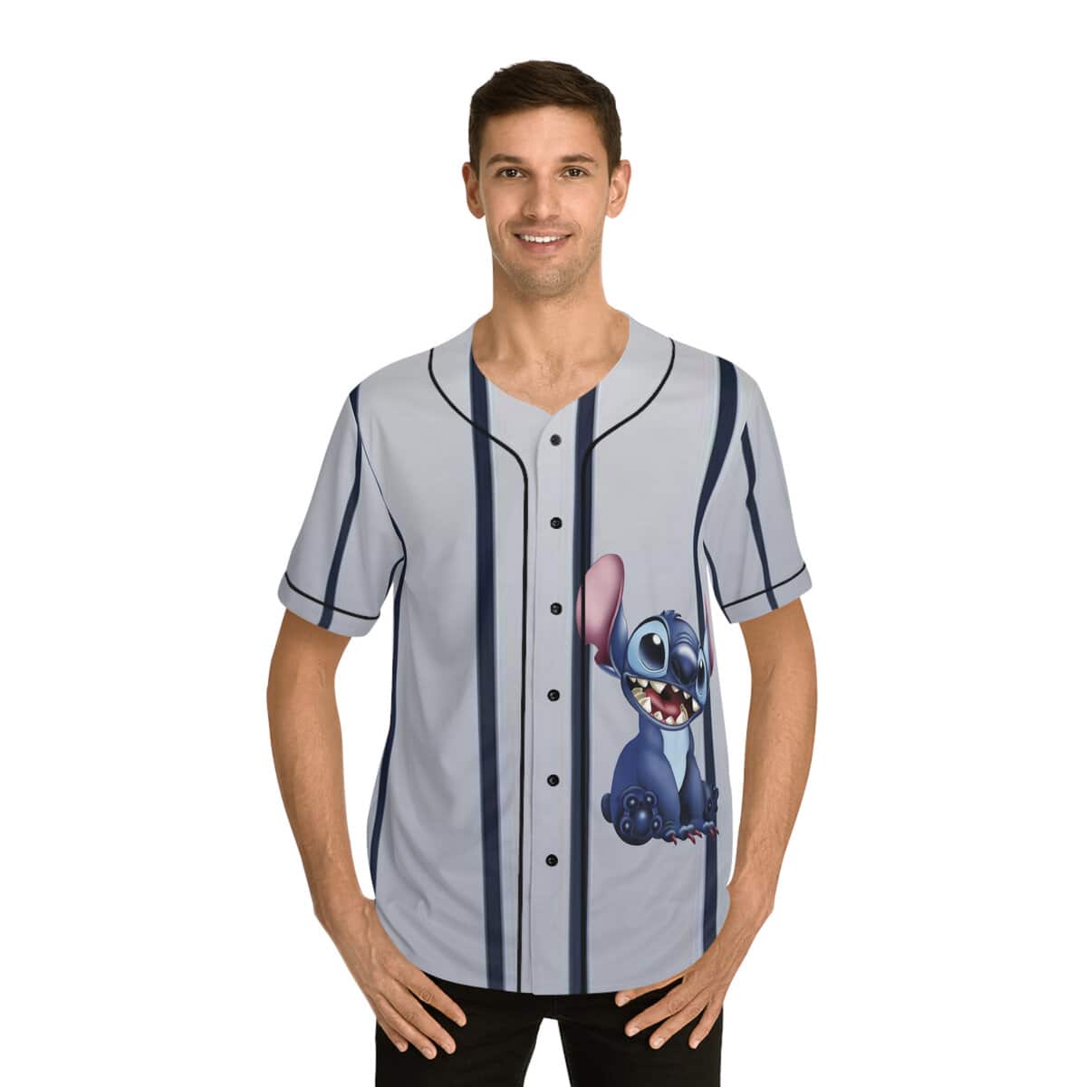 Cool Disney Stitch Baseball Jersey Gift For Sporty Friend Cool Disney Stitch Baseball Jersey Gift For Sporty Friend