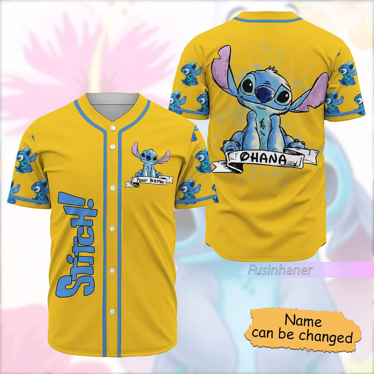 Stitch Baseball Jersey Custom Name Disney Lovers Gift Stitch Baseball Jersey Custom Name Disney Lovers Gift