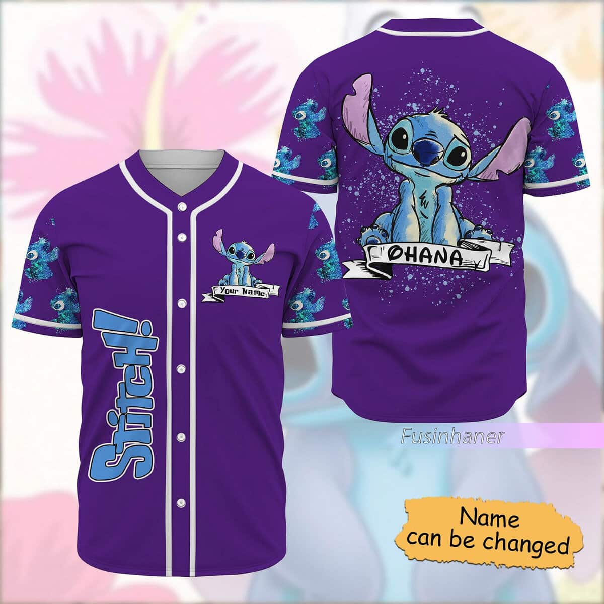 Stitch Baseball Jersey Custom Name Disney Lovers Gift Stitch Baseball Jersey Custom Name Disney Lovers Gift
