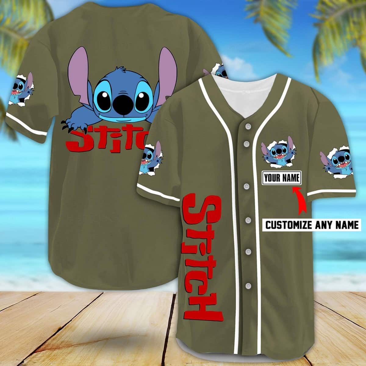 Stitch Baseball Jersey Gift For Disney Lovers Adults Custom Name Stitch Baseball Jersey Gift For Disney Lovers Adults Custom Name