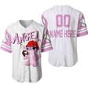 Angel Stitch Baseball Jersey Gift For Girlfriend Custom Name