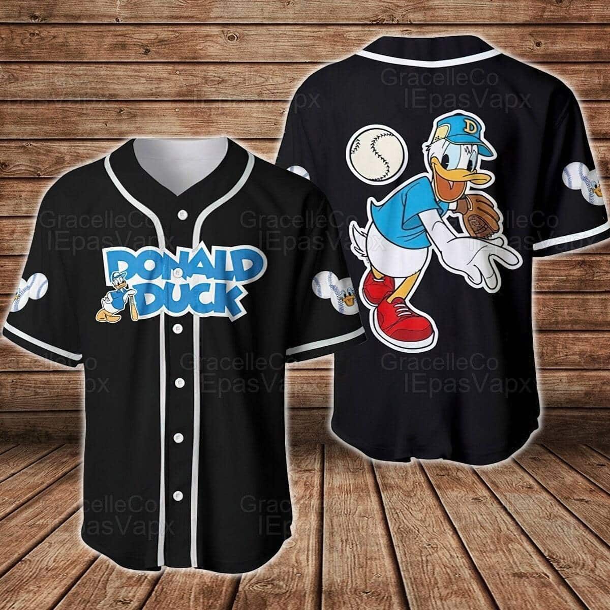 Funny Donald Duck Baseball Jersey Gift For Disney Lovers Funny Donald Duck Baseball Jersey Gift For Disney Lovers
