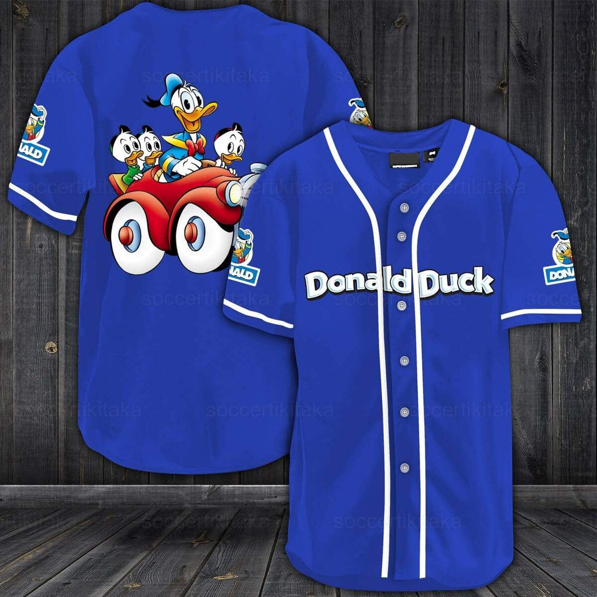 Donald Duck Baseball Jersey Gift For Sporty Boyfriend Donald Duck Baseball Jersey Gift For Sporty Boyfriend