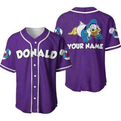 Donald Duck Baseball Jersey Custom Name Gift For Him