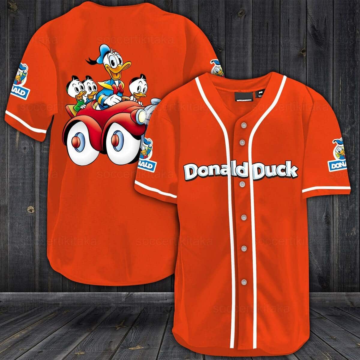 Donald Duck Baseball Jersey Gift For Sporty Boyfriend Donald Duck Baseball Jersey Gift For Sporty Boyfriend