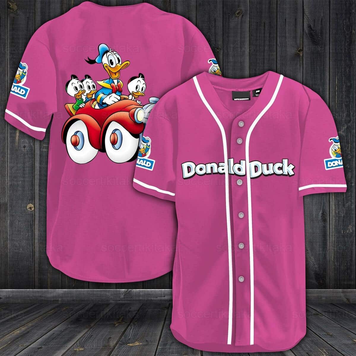 Donald Duck Baseball Jersey Gift For Sporty Boyfriend Donald Duck Baseball Jersey Gift For Sporty Boyfriend