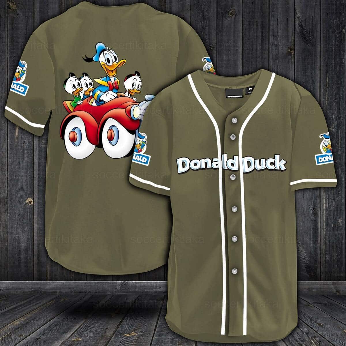 Donald Duck Baseball Jersey Gift For Sporty Boyfriend Donald Duck Baseball Jersey Gift For Sporty Boyfriend