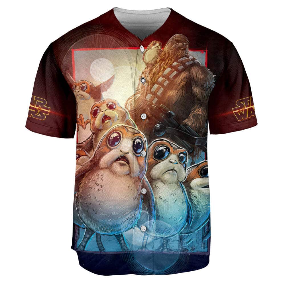 Star Wars Porgs Are Friends Not Food Baseball Jersey Star Wars Porgs Are Friends Not Food Baseball Jersey