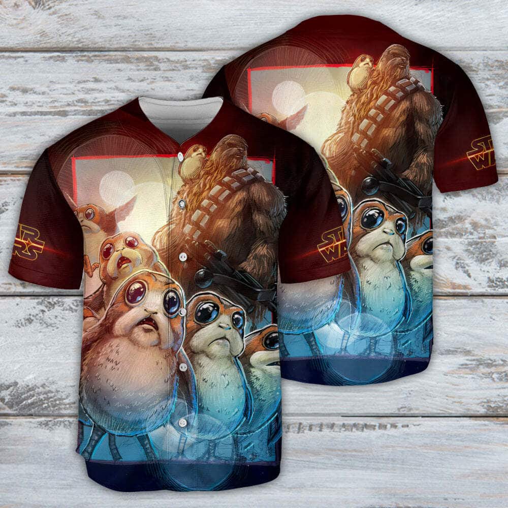 Star Wars Porgs Are Friends Not Food Baseball Jersey Star Wars Porgs Are Friends Not Food Baseball Jersey