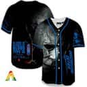 Halloween Michael Myers In Case Of Accident My Blood Type Is Michelob ULTRA Beer Baseball Jersey Halloween Michael Myers In Case Of Accident My Blood Type Is Michelob ULTRA Beer Baseball Jersey