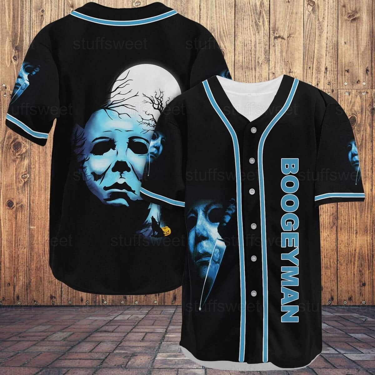 Michael Myers Baseball Jersey Boogeyman Fictional Character Halloween Gift