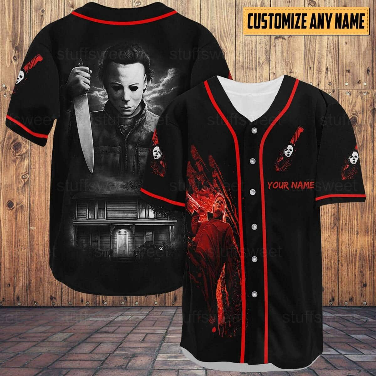 Michael Myers Baseball Jersey Unique Halloween Gift Customize Name