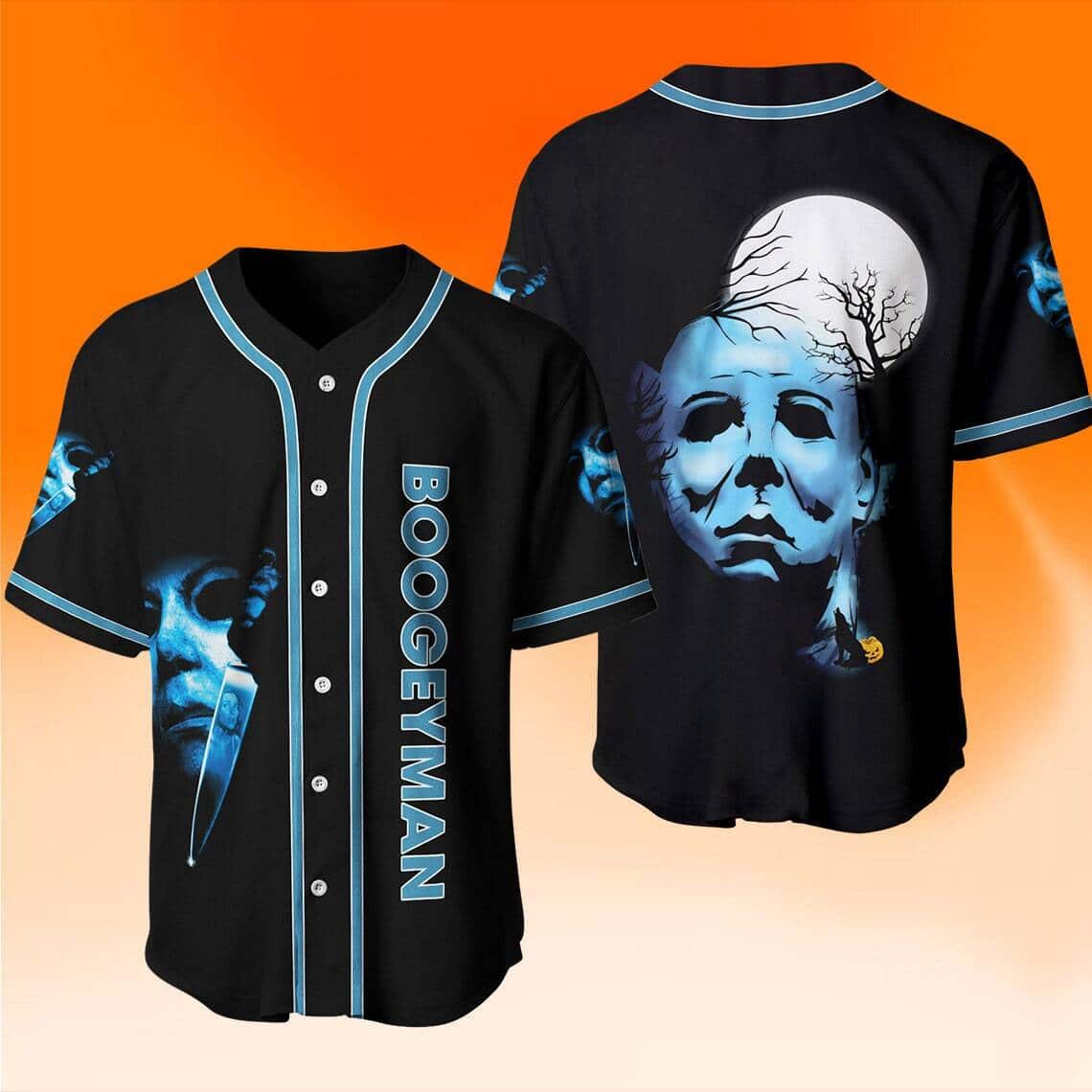 Halloween Michael Myers Baseball Jersey Boogeyman Horror Character Halloween Michael Myers Baseball Jersey Boogeyman Horror Character