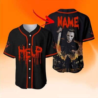 Custom Halloween Michael Myers Baseball Jersey Gift For Horror Movie Fan