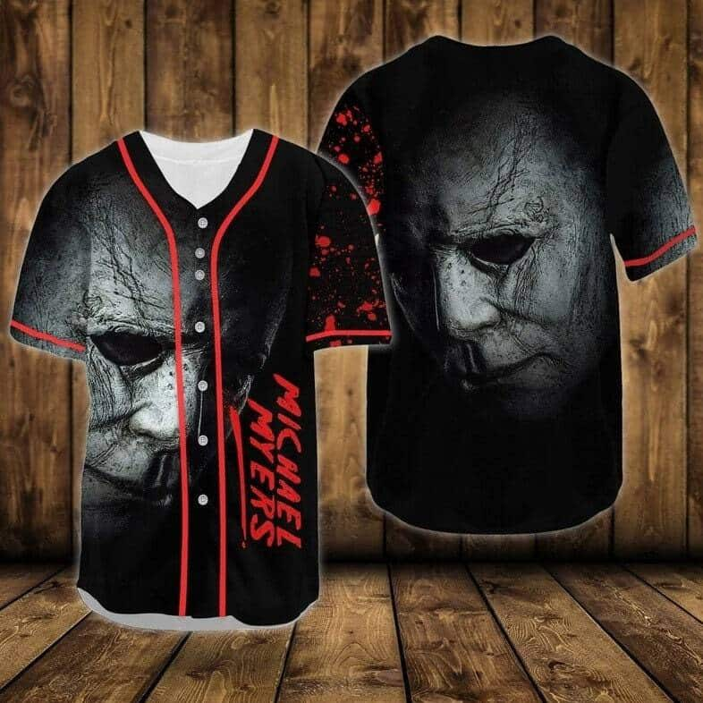 Halloween Michael Myers Baseball Jersey Horror Movie Gift