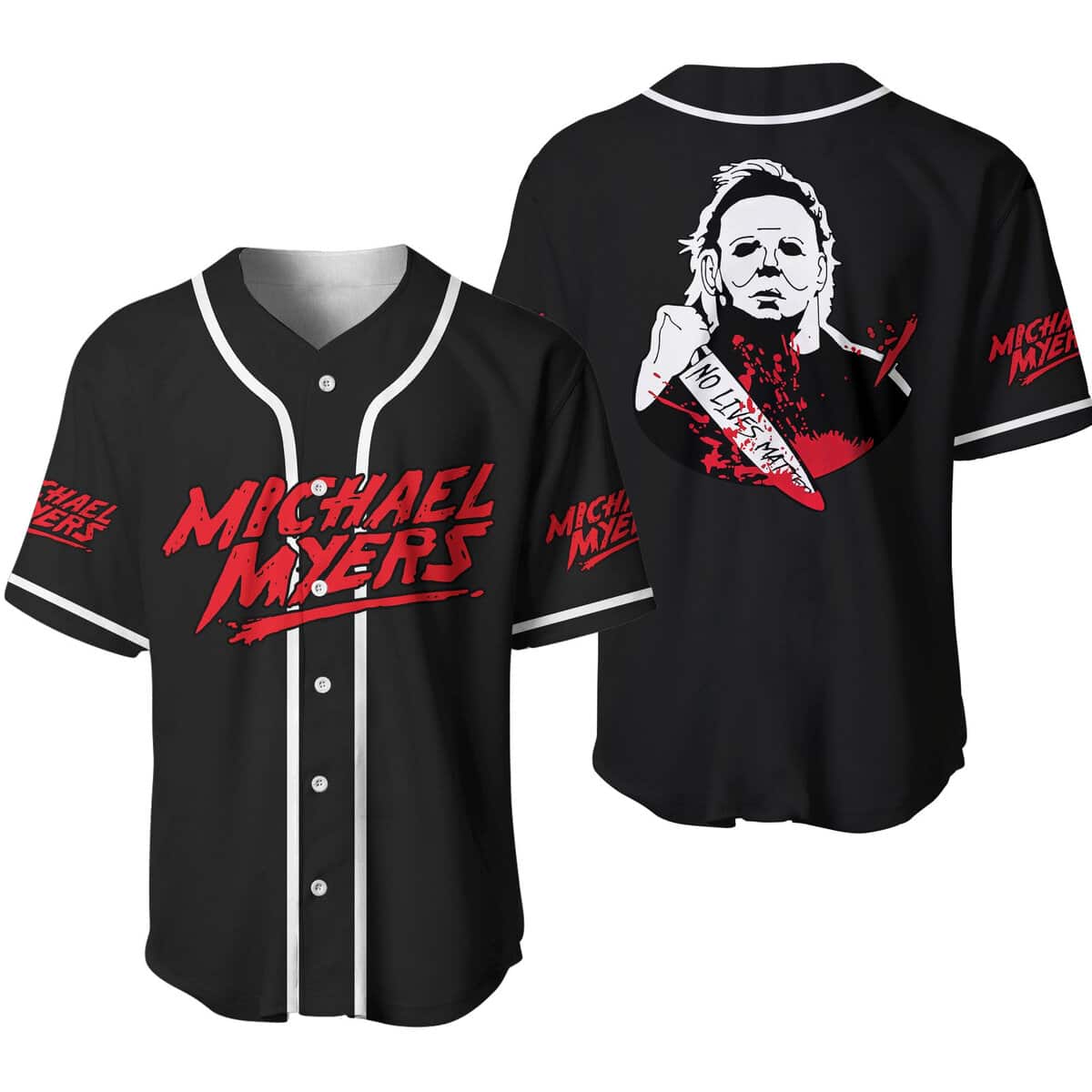 Michael Myers Baseball Jersey Gift For Halloween Movie Fans Michael Myers Baseball Jersey Gift For Halloween Movie Fans