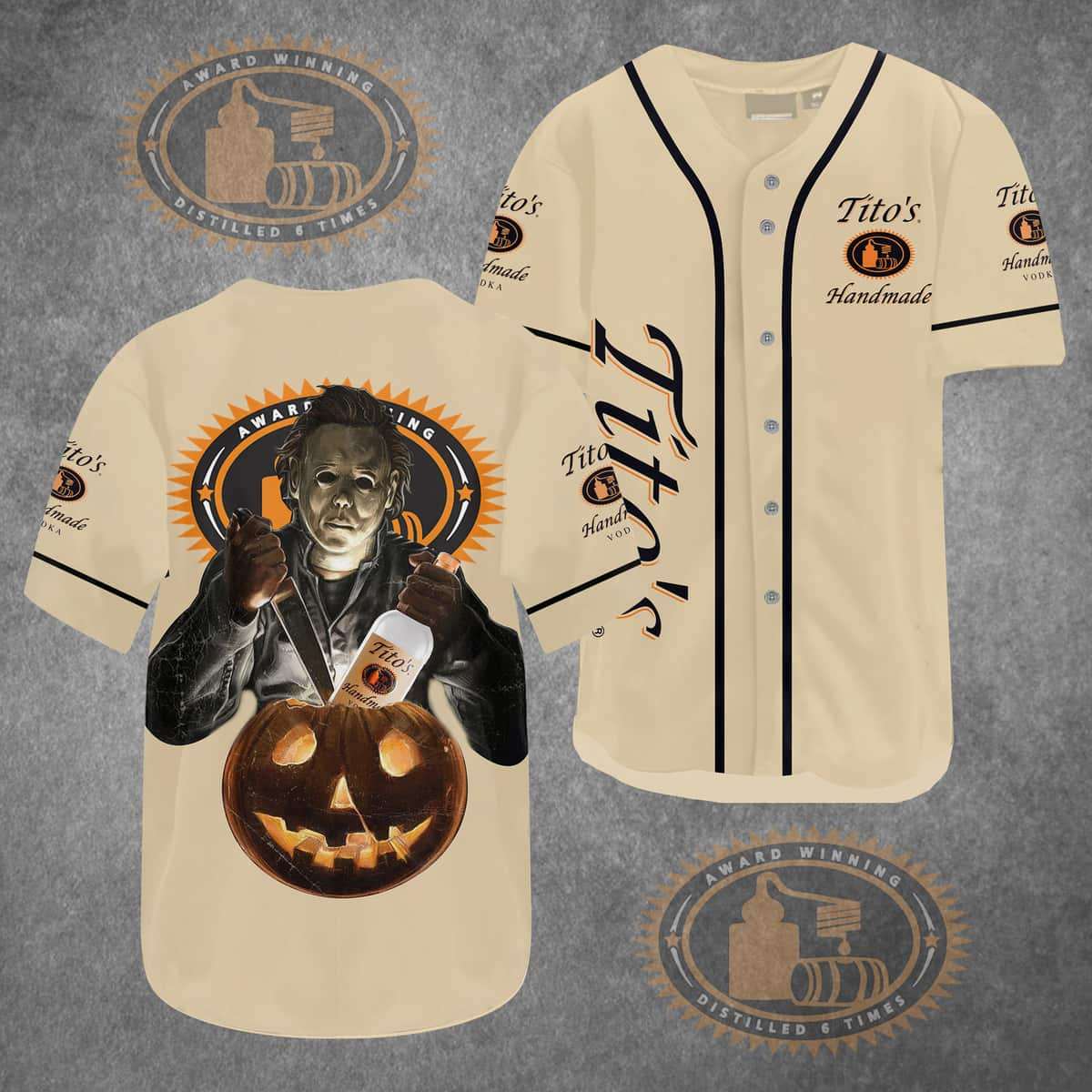 Tito's Michael Myers Baseball Jersey Gift For Halloween Movie Fans