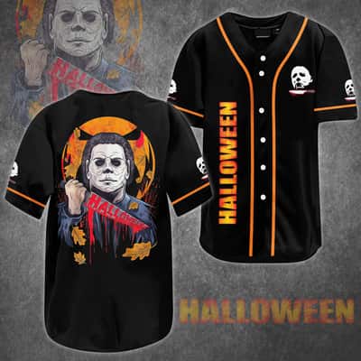 Michael Myers Halloween Baseball Jersey Gift For Horror Film Lovers Michael Myers Halloween Baseball Jersey Gift For Horror Film Lovers