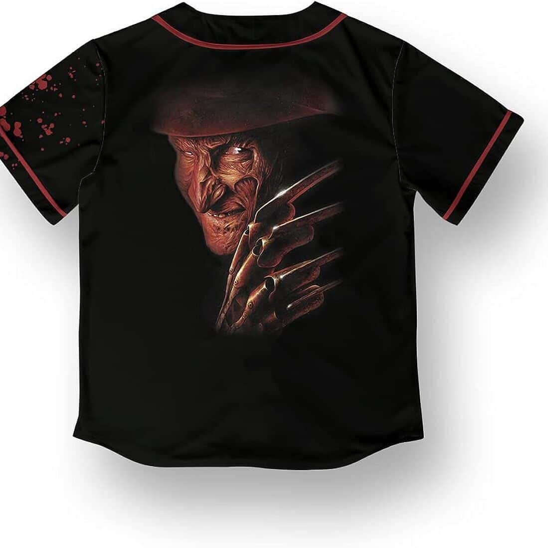 Halloween Freddy Krueger Baseball Jersey Horror Movie Gift Halloween Freddy Krueger Baseball Jersey Horror Movie Gift