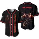 Halloween Freddy Krueger Baseball Jersey Personalized Name Gift For Horror Movie Fans