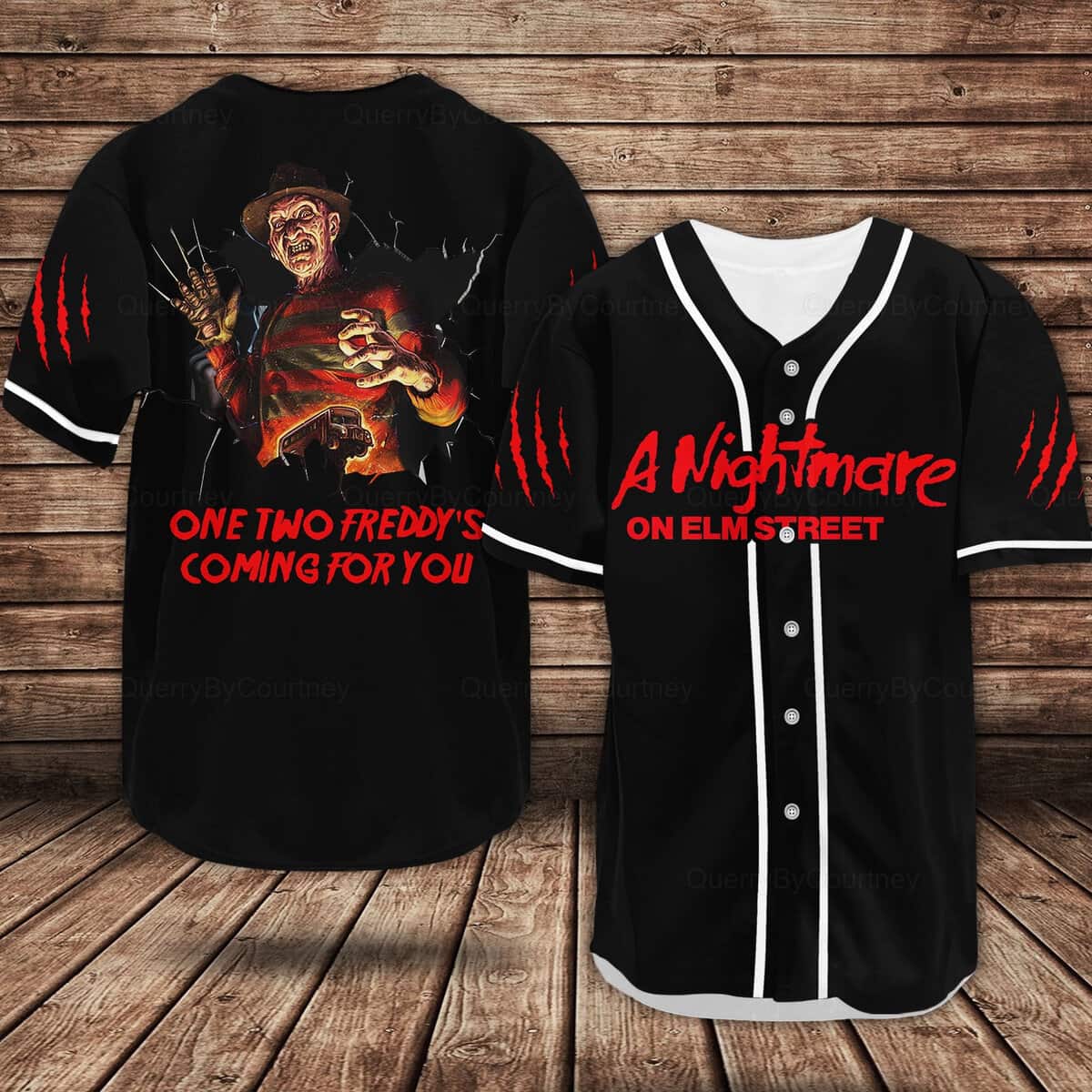 Freddy Krueger Baseball Jersey Nightmare On Elm Street Freddy Krueger Baseball Jersey Nightmare On Elm Street