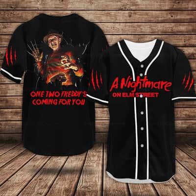 Freddy Krueger Baseball Jersey Nightmare On Elm Street Freddy Krueger Baseball Jersey Nightmare On Elm Street