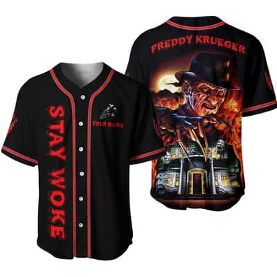 Personalized Name Freddy Krueger Baseball Jersey Gift For Horror Movie Fans Personalized Name Freddy Krueger Baseball Jersey Gift For Horror Movie Fans