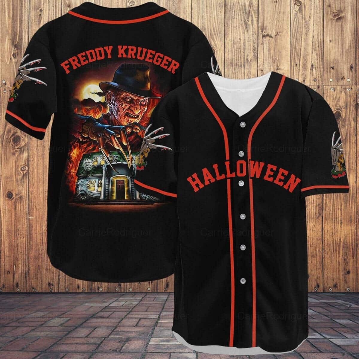 Freddy Krueger Baseball Jersey Halloween A Nightmare On Elm Street Freddy Krueger Baseball Jersey Halloween A Nightmare On Elm Street