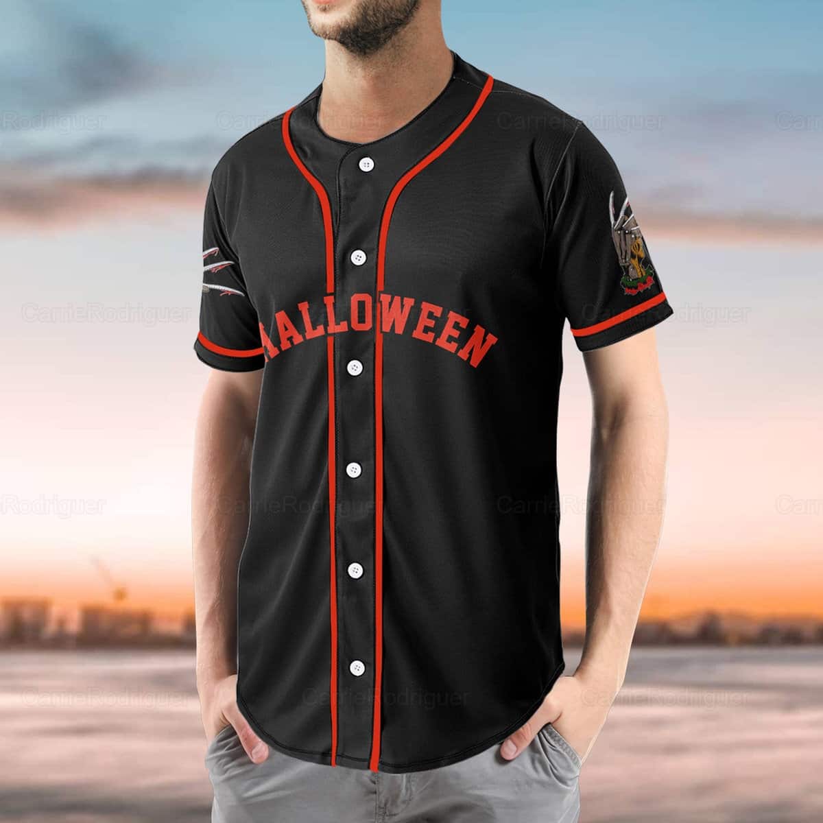 Freddy Krueger Baseball Jersey Halloween A Nightmare On Elm Street Freddy Krueger Baseball Jersey Halloween A Nightmare On Elm Street