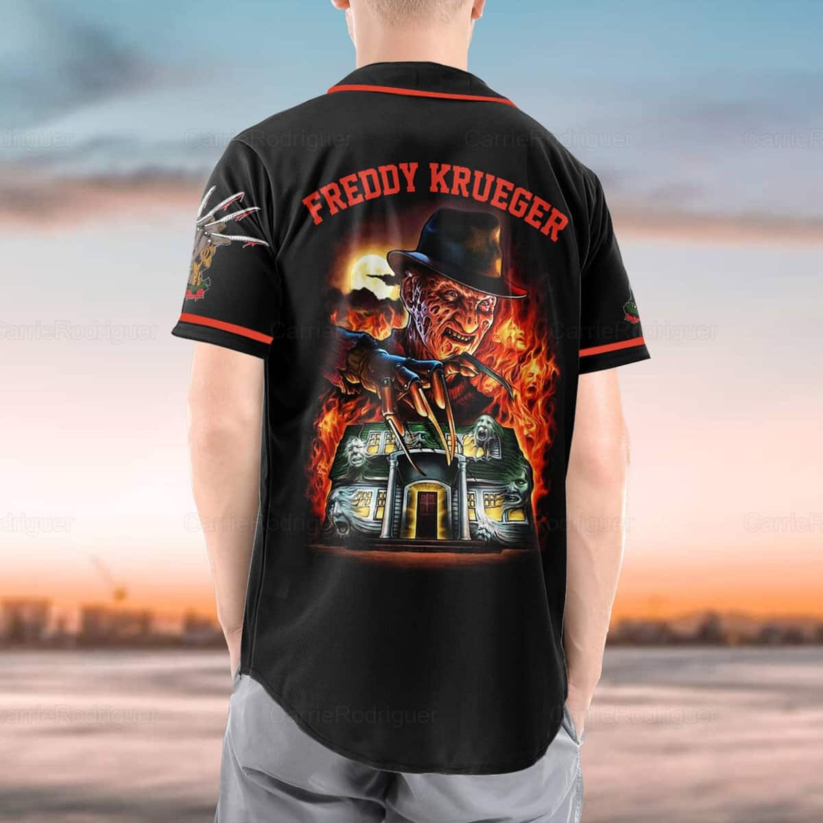 Freddy Krueger Baseball Jersey Halloween A Nightmare On Elm Street