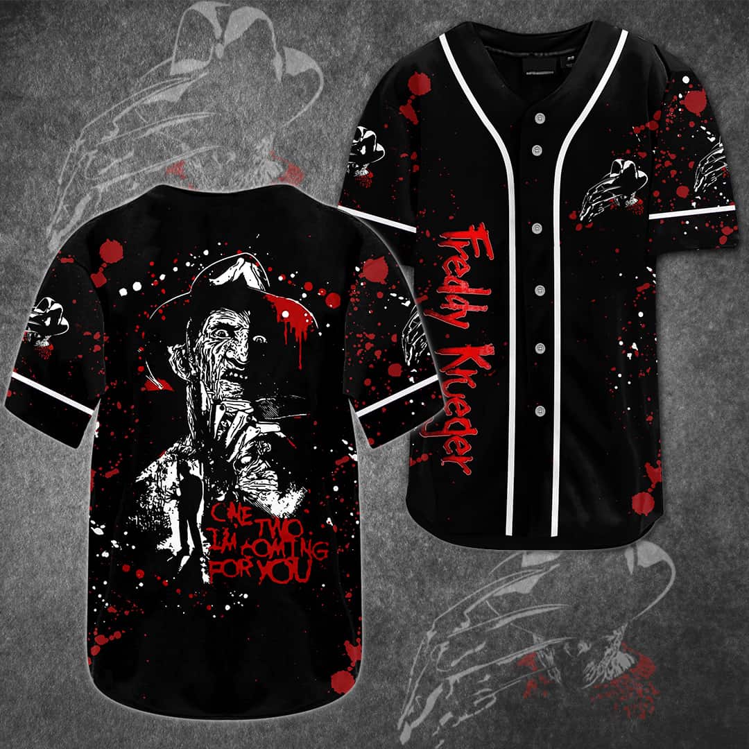 Freddy Krueger Baseball Jersey I'm Coming For You A Nightmare On Elm Street Freddy Krueger Baseball Jersey I'm Coming For You A Nightmare On Elm Street