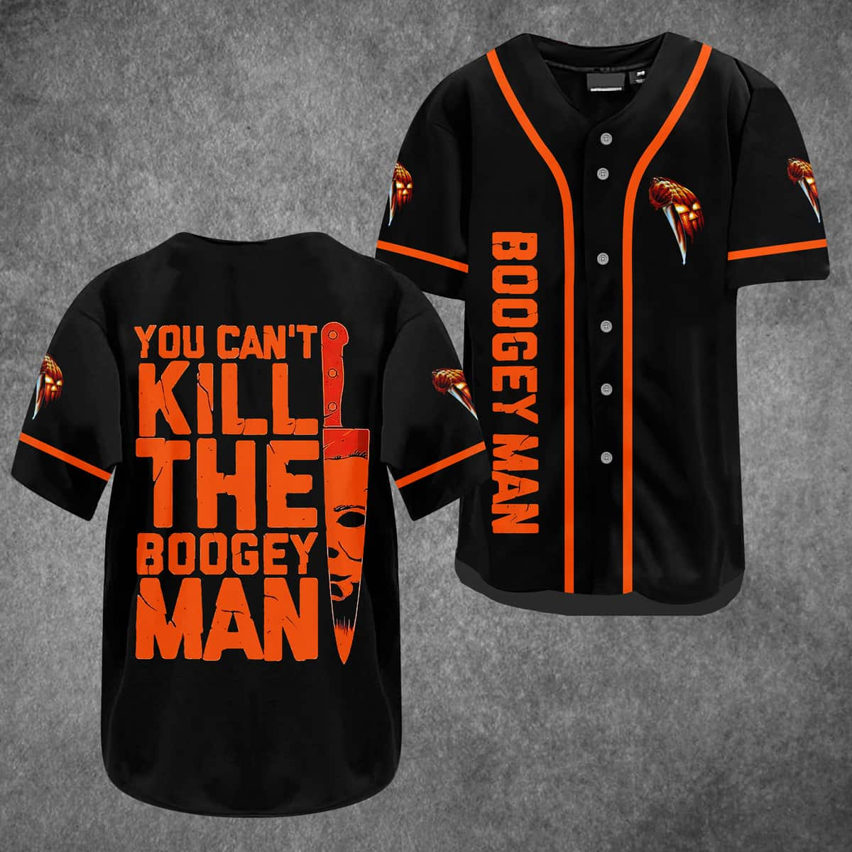 Halloween Michael Myers Baseball Jersey You Can't Kill The Boogeyman