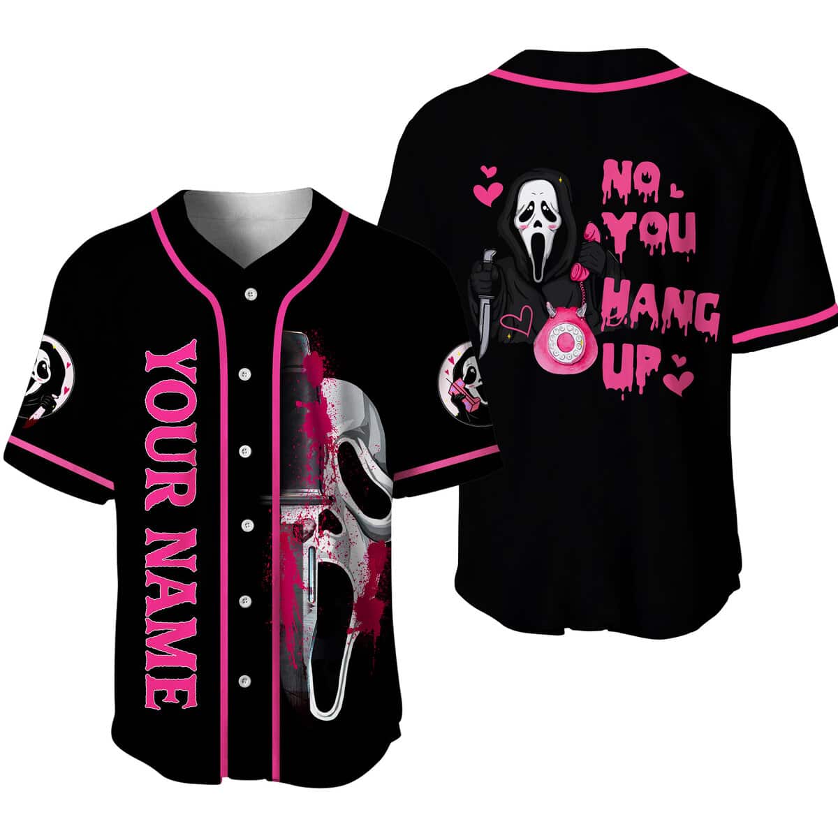 Ghostface Baseball Jersey No You Hang Up Customize Name Ghostface Baseball Jersey No You Hang Up Customize Name