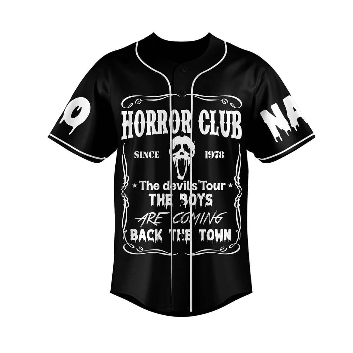Ghostface Baseball Jersey The Devils Tour The Boys Are Coming Back The Town Custom Name And Number Ghostface Baseball Jersey The Devils Tour The Boys Are Coming Back The Town Custom Name And Number