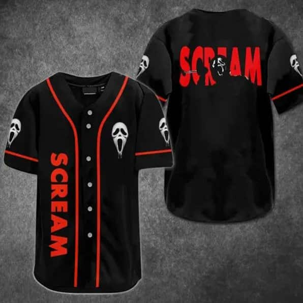 Happy Halloween Horror The Ghostface Scream Baseball Jersey