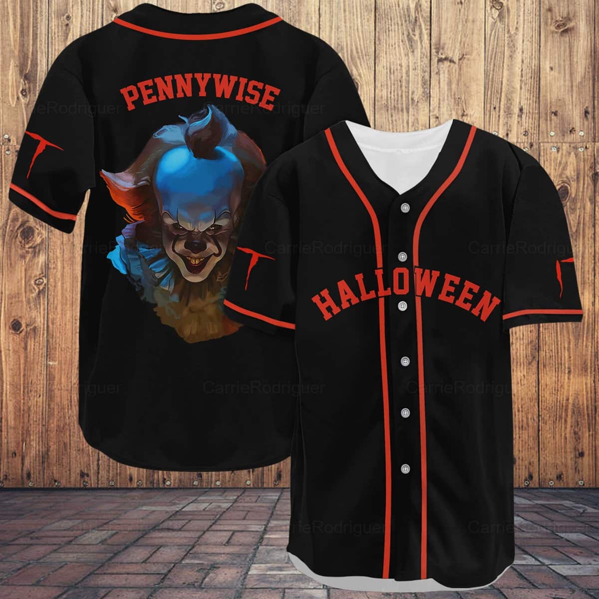 Pennywise Baseball Jersey Gift For Horror Film Lovers Pennywise Baseball Jersey Gift For Horror Film Lovers